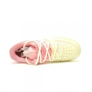 【AT11540】Nike Air Force 1 グラデーションピンク＆イエローストリートファッションスニーカー | Off White x Nike