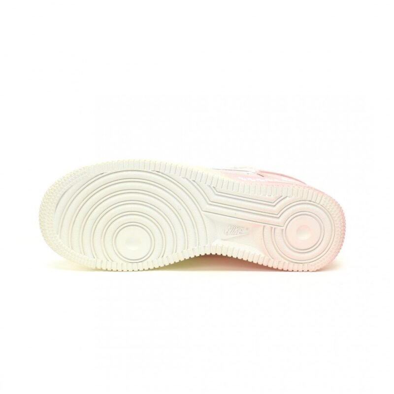 【AT11540】Nike Air Force 1 グラデーションピンク＆イエローストリートファッションスニーカー | Off White x Nike