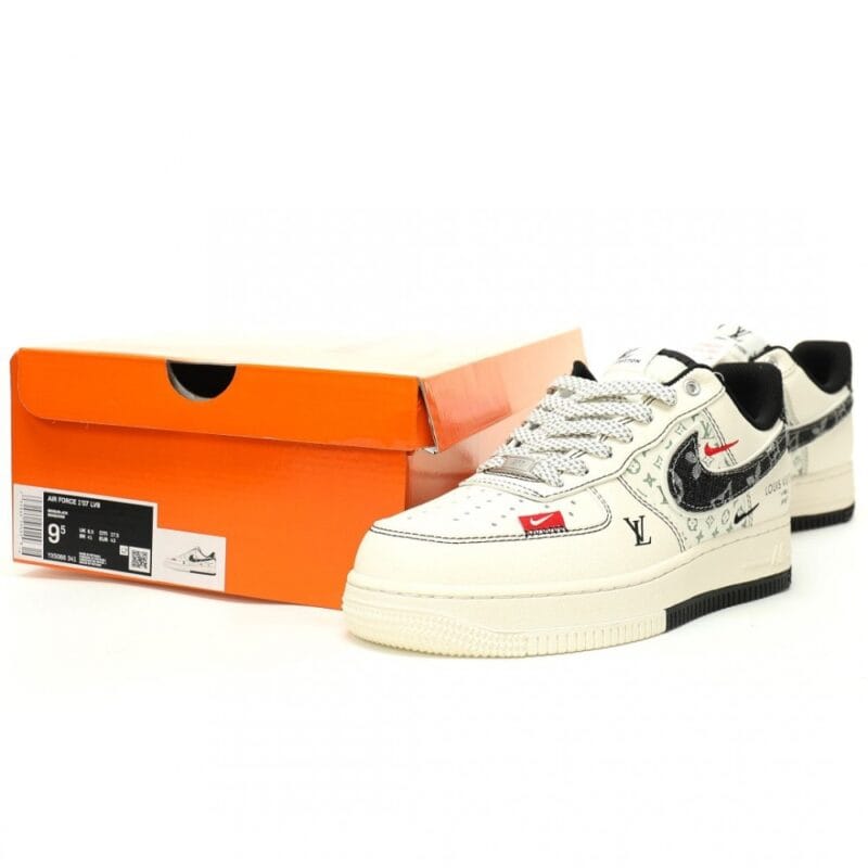 【AT11543】ルイ・ヴィトン×ナイキ エア フォース 1 コラボシューズの最高級ラグジュアリーなアート作品 | LV x Nike
