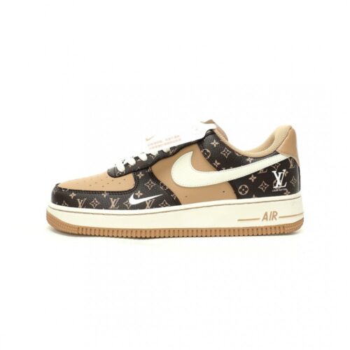 【AT11544】Louis Vuitton x Nike Air Force 1のモノグラムカーフスキンスニーカー | Nike x Louis Vuitton