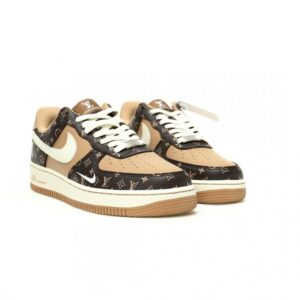 【AT11544】Louis Vuitton x Nike Air Force 1のモノグラムカーフスキンスニーカー | Nike x Louis Vuitton