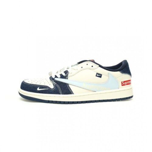 【AT11548】Supreme x Travis Scott x Nike Air Jordan 1 Low OG SP ストリートカルチャーとバスケットボールの伝説が融合したスニーカー | Nike x Supreme