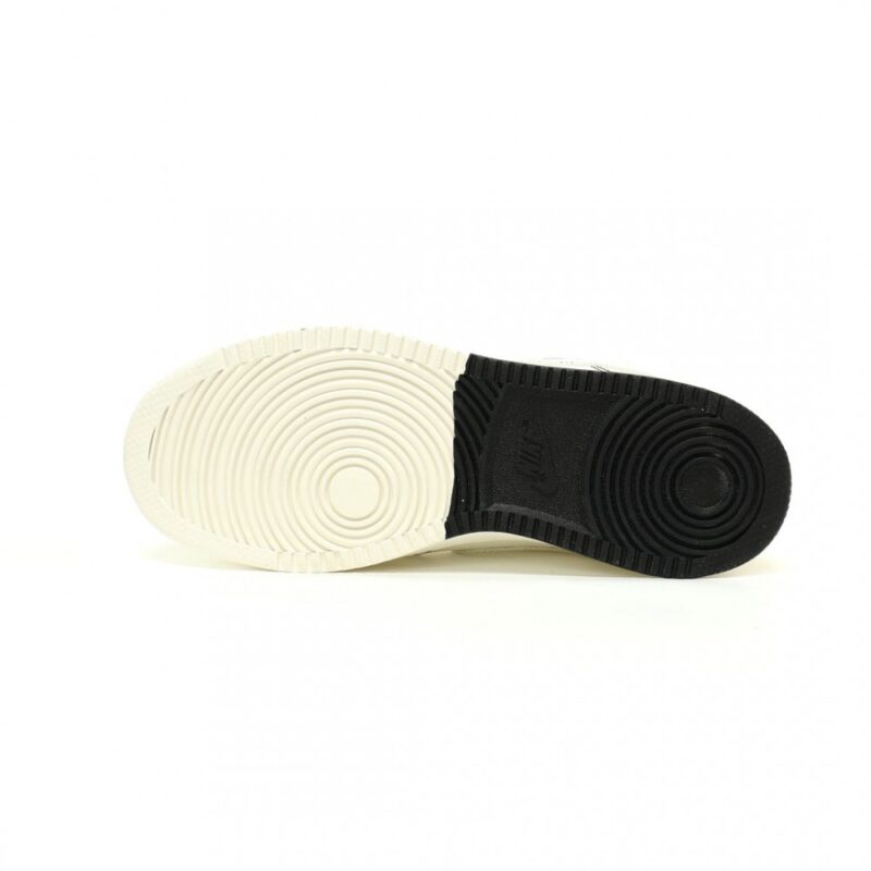 【AT11571】LV x Nike Court Vision Lowスポーツシューズ - ブラック/アイボリー | Nike x Louis Vuitton
