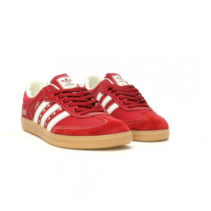 【AT11718】Ami Paris x Adidasオリジナル Samba OGハーフサイズ革スニーカー | Adidas Originals