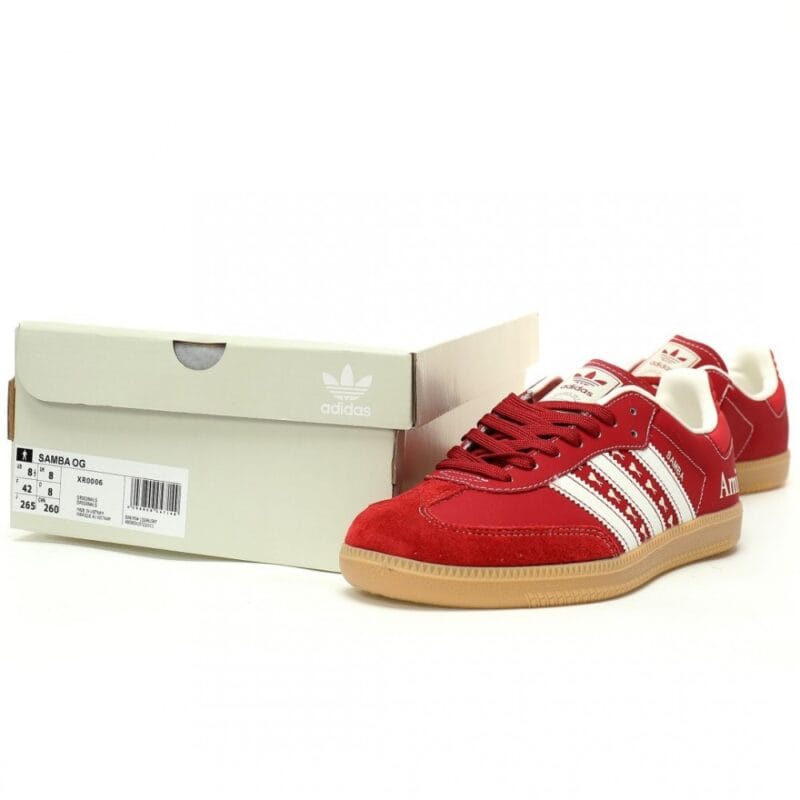 【AT11718】Ami Paris x Adidasオリジナル Samba OGハーフサイズ革スニーカー | Adidas Originals
