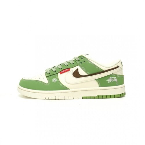 【AT11732】Nike x Stussy x Supreme ストリートカルチャーグリーンスウェードスニーカー | Stussy x Nike
