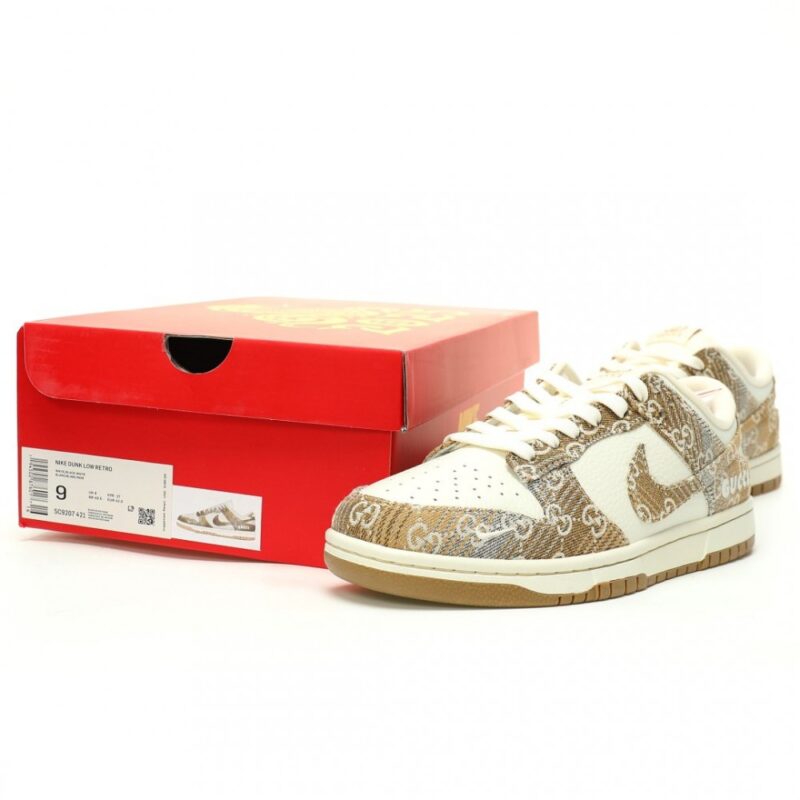 【AT11734】グッチ x ナイキ SB ダンクロー デニムスニーカー | Nike x Gucci
