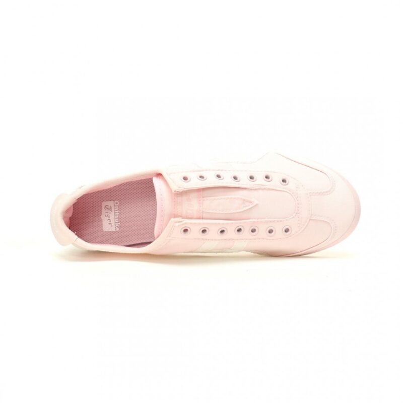 【AT11756】Onitsuka Tiger メキシコ 66 スリッポンシューズ ピンク ポリエステル素材 オルソライトインソール MDフォームゴム アウトソール | Onitsuka Tiger