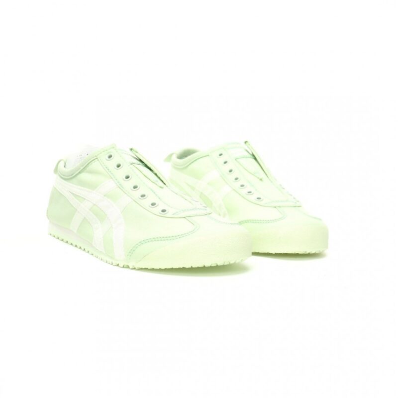 【AT11758】Onitsuka Tiger Mexico 66 Slip-On スリップオンシューズ | クリームグリーン レトロなスポーツ美学 | Onitsuka Tiger