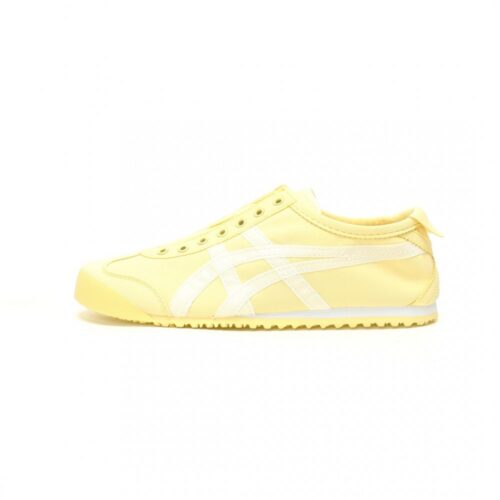 【AT11759】オニツカタイガーMexico 66 Slip-On クリームイエロー レトロランニングシューズ | Onitsuka Tiger