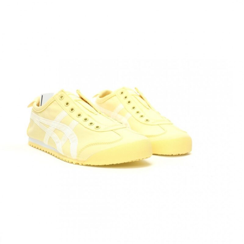 【AT11759】オニツカタイガーMexico 66 Slip-On クリームイエロー レトロランニングシューズ | Onitsuka Tiger