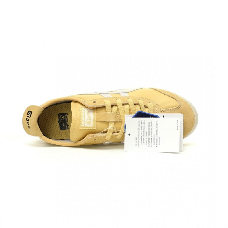 【AT11760】Onitsuka Tiger鬼塚虎 Mexico 66 レザースニーカー レモンイエロー/ホワイト | Onitsuka Tiger