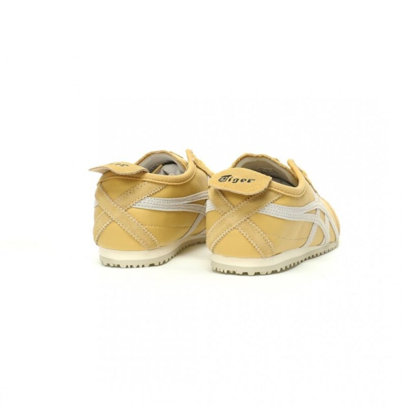 【AT11760】Onitsuka Tiger鬼塚虎 Mexico 66 レザースニーカー レモンイエロー/ホワイト | Onitsuka Tiger