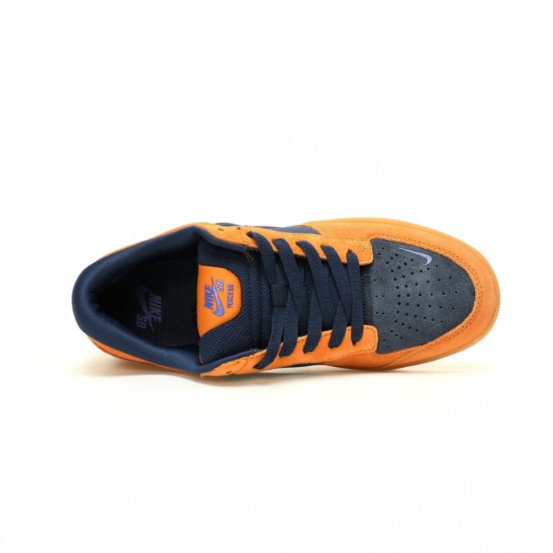 【AT11775】Nike SB Force 58 サンオレンジ ミッドナイトネイビー配色 スケートシューズ | Nike x Air Force 1