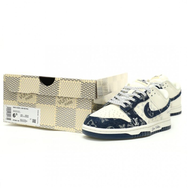 【AT11799】ルイ・ヴィトン x ナイキ SB ダンク ロー コラボ スニーカー | LV x Nike