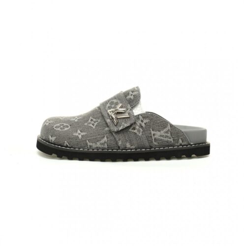 【AT11826】ルイ・ヴィトンのMaxi Damierデニムスリッパ | Louis Vuitton