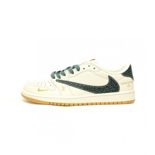 【AT11838】ルイ・ヴィトン x トラヴィス・スコット x ナイキコラボAir Jordan 1 Low | 贅沢とストリートカルチャーの融合 | Nike x Louis Vuitton