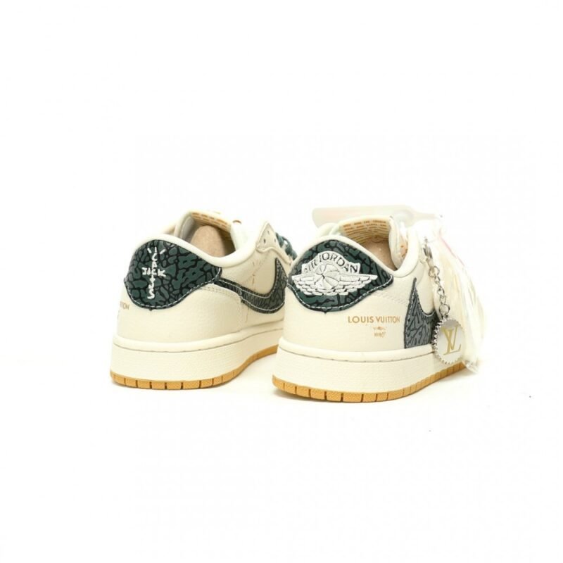 【AT11838】ルイ・ヴィトン x トラヴィス・スコット x ナイキコラボAir Jordan 1 Low | 贅沢とストリートカルチャーの融合 | Nike x Louis Vuitton