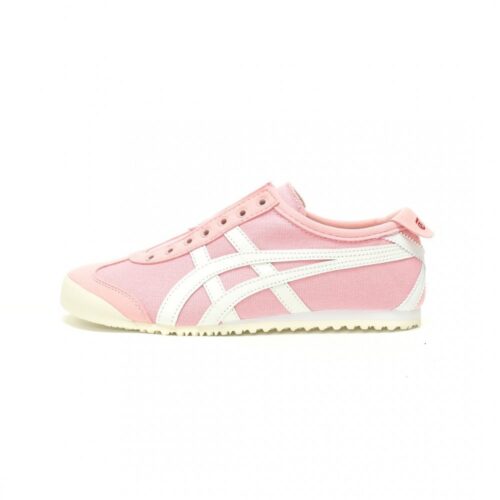 【AT11841】Onitsuka Tiger（オニツカタイガー）Mexico 66 Slip-On ピンク＆ホワイトカジュアルシューズ | Onitsuka Tiger