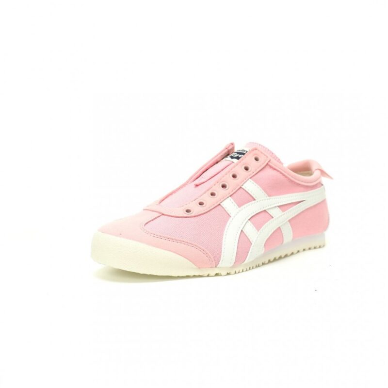 【AT11841】Onitsuka Tiger（オニツカタイガー）Mexico 66 Slip-On ピンク＆ホワイトカジュアルシューズ | Onitsuka Tiger