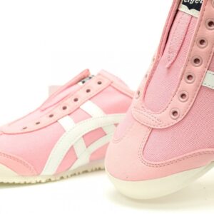 【AT11841】Onitsuka Tiger（オニツカタイガー）Mexico 66 Slip-On ピンク＆ホワイトカジュアルシューズ | Onitsuka Tiger