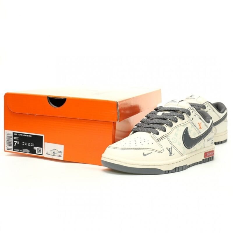 【AT11853】スープリーム×ルイヴィトン×ナイキSBダンクロー ストリートラグジュアリーコラボスニーカー | Nike x Supreme