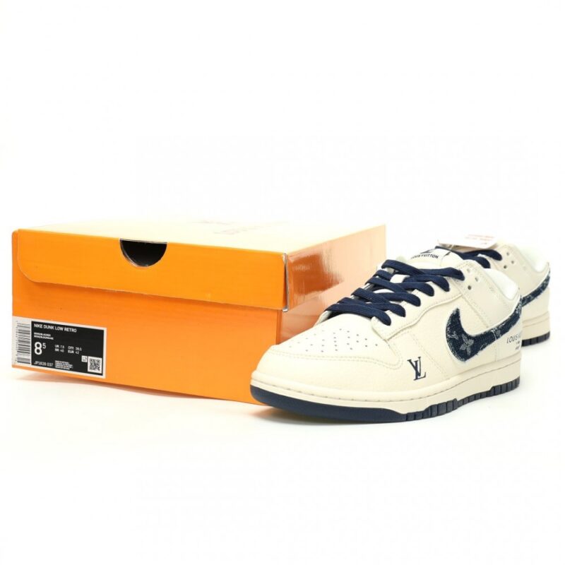 【AT11854】ルイ・ヴィトン×ナイキSBダンクロー コラボスニーカー デニムブルー 新作 | Nike x Dunk
