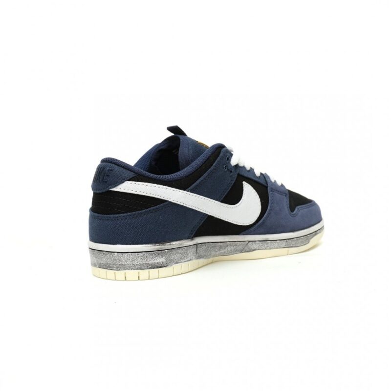 【AT11887】Nike SB Dunk Low Pro PRM スケートボードシューズ - ネイビー&ブラックカラー | Dunk