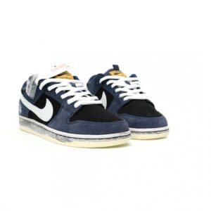 【AT11887】Nike SB Dunk Low Pro PRM スケートボードシューズ - ネイビー&ブラックカラー | Dunk