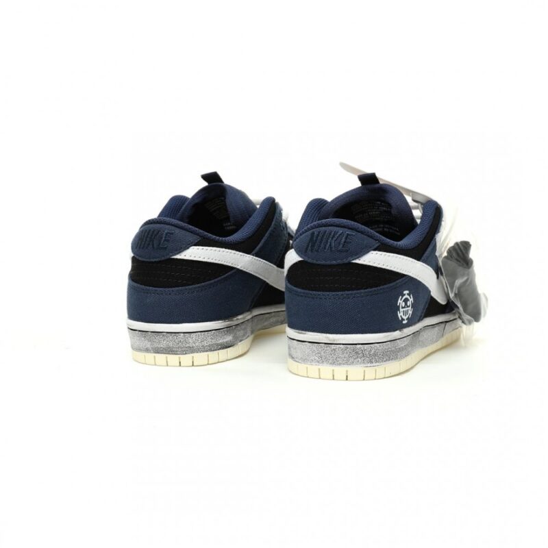 【AT11887】Nike SB Dunk Low Pro PRM スケートボードシューズ - ネイビー&ブラックカラー | Dunk