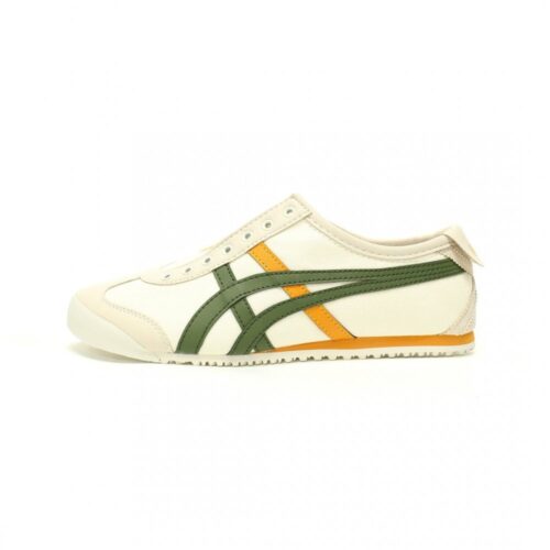 【AT11896】Onitsuka Tiger Mexico 66 Slip-On メキシコ 66 スリッポン アイボリー オリーブグリーン オレンジ | Onitsuka Tiger