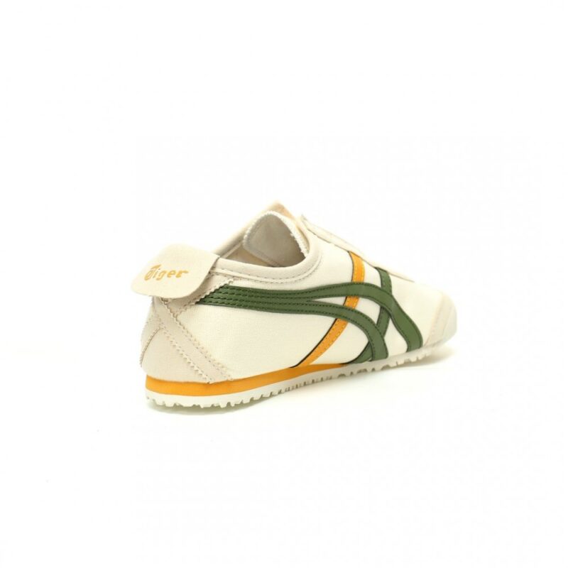 【AT11896】Onitsuka Tiger Mexico 66 Slip-On メキシコ 66 スリッポン アイボリー オリーブグリーン オレンジ | Onitsuka Tiger