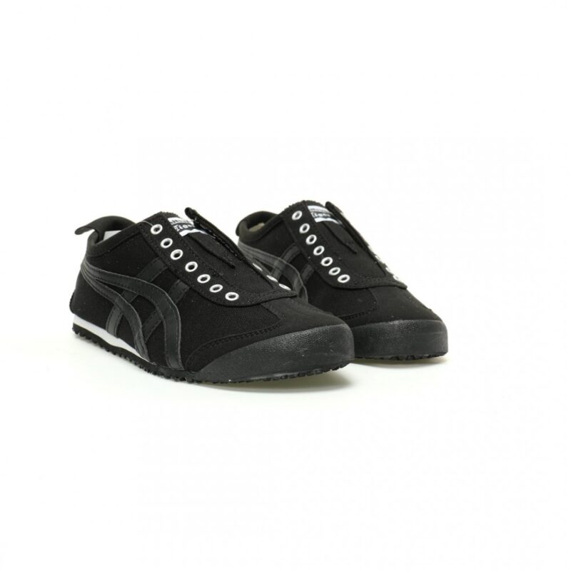 【AT11898】Onitsuka Tiger　オニツカタイガーMexico 66 スリップオンブラック　高密度キャンバススニーカー | Onitsuka Tiger