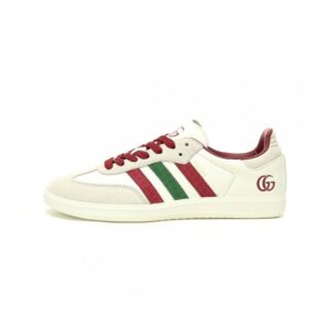 【AT11900】グッチ x アディダスコラボ Samba OG スニーカー - ハイブリッドデザインと豪華な美学で完璧な融合 | Gucci x Adidas