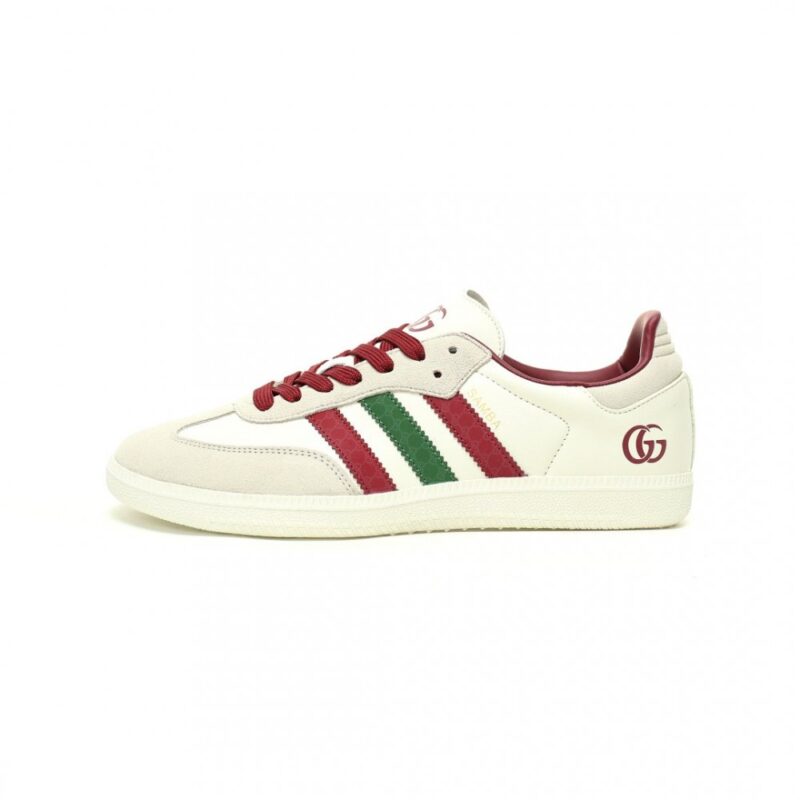 【AT11900】グッチ x アディダスコラボ Samba OG スニーカー - ハイブリッドデザインと豪華な美学で完璧な融合 | Gucci x Adidas