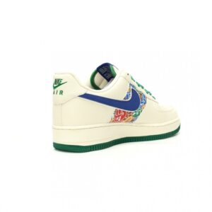 【AT11906】Nike Air Force 1 '07 Low グラフィティカスタムカラーデザイン青緑アクセント | Nike Air Force 1