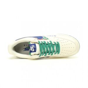 【AT11906】Nike Air Force 1 '07 Low グラフィティカスタムカラーデザイン青緑アクセント | Nike Air Force 1