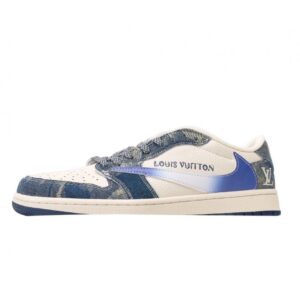 【AT11912】Jordan x Fragment Design x Travis Scott x Louis Vuittonのリザードスキンスニーカー | Louis Vuitton x Nike