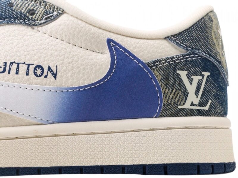 【AT11912】Jordan x Fragment Design x Travis Scott x Louis Vuittonのリザードスキンスニーカー | Louis Vuitton x Nike