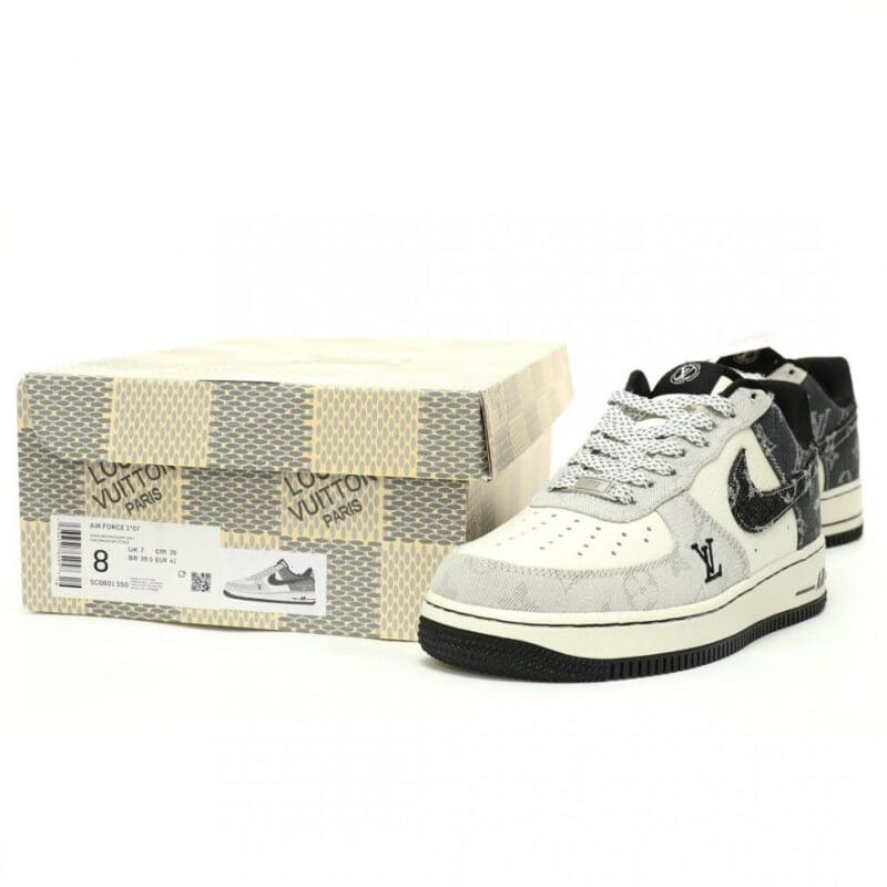【AT12062】ルイ・ヴィトン×ナイキ エアフォース1 コラボ靴| ハイファッションストリートスタイル| ルイ・ヴィトン×Nike Air Force 1コラボ靴 | Louis Vuitton x Nike