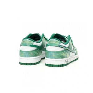 【AT12084】Nike SB Dunk Lowホワイトグリーンウィロー涂鸦 スケートボードシューズ | Dunk