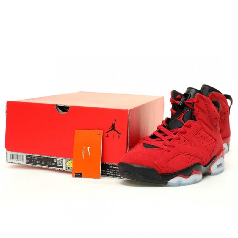 【AT12086】ナイキ エアジョーダン6 レトロ 'Toro Bravo' スエードレザースニーカー | Nike x Air Jordan