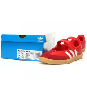 【AT12087】Adidas Originals 三つ葉のクローバー Samba OG Jane スリップオン女性用スニーカーレッド | Adidas Originals