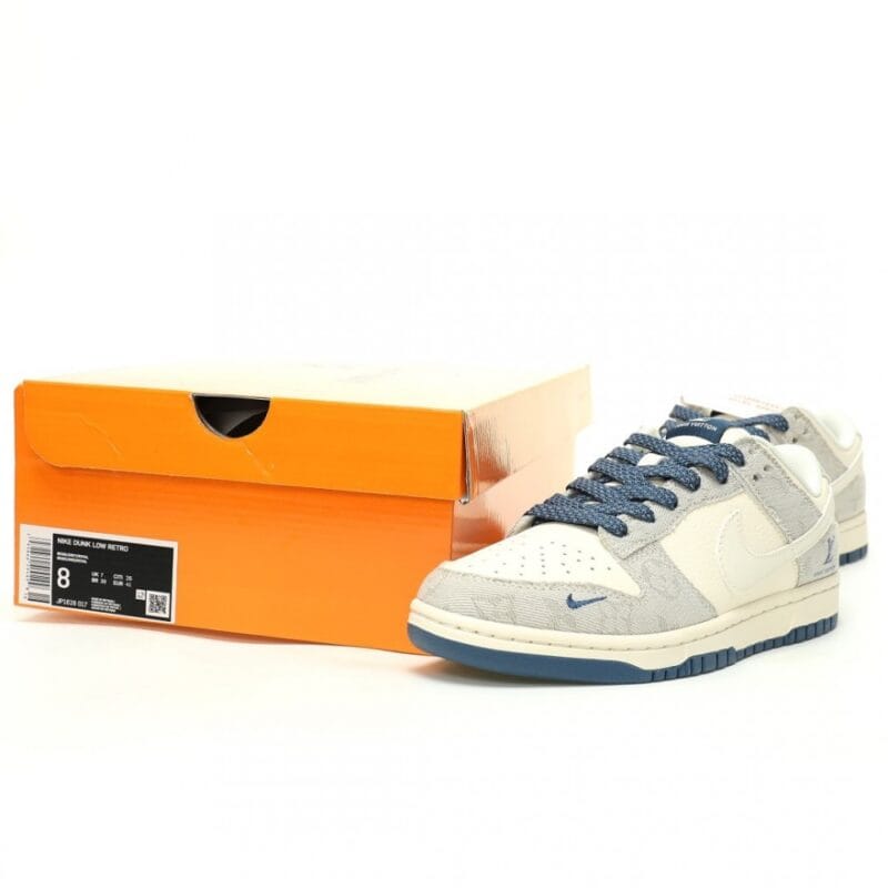 【AT12102】Louis Vuitton x Nike SB Dunk Low コラボスニーカー カジュアルファッションアート作品 | LV x Nike