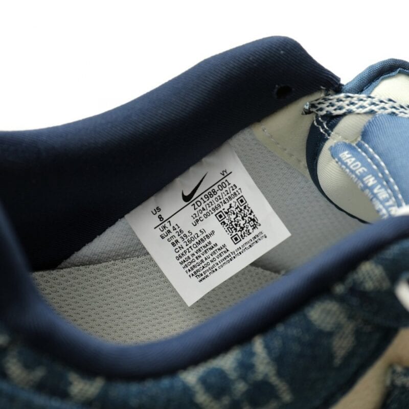 【AT12107】ルイ・ヴィトン×ナイキ コラボ スニーカー - リジットブルー＆クリームデニム エアフォース1 | Louis Vuitton x Nike