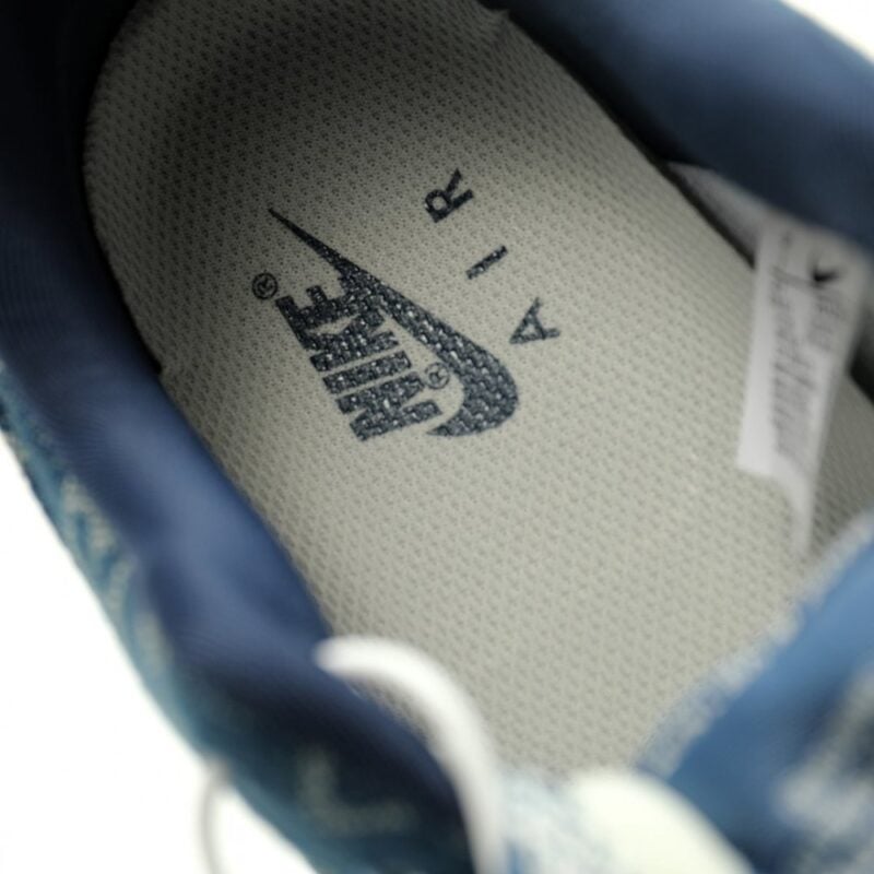【AT12107】ルイ・ヴィトン×ナイキ コラボ スニーカー - リジットブルー＆クリームデニム エアフォース1 | Louis Vuitton x Nike