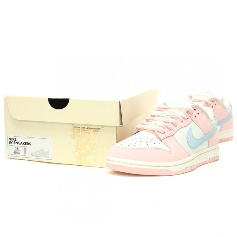 【AT12108】Nike SB Dunk Low ルック: ピンクと青のブルーベリーソーダデザイン | Dunk