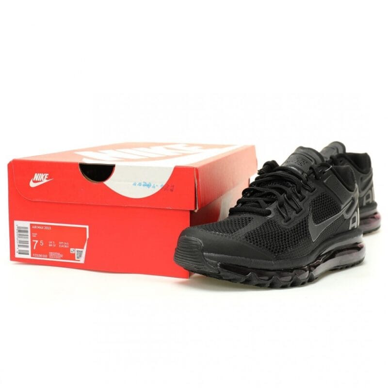 【AT12112】Nike Air Max 2013 トリプルブラック スニーカー 最新デザイン 新作シリーズ | Nike Air Max