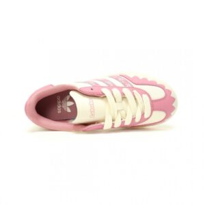【AT12147】アディダス オリジナルス Samba OG LABUBUスニーカー - ピンクとベージュ色ブロックデザイン | Adidas