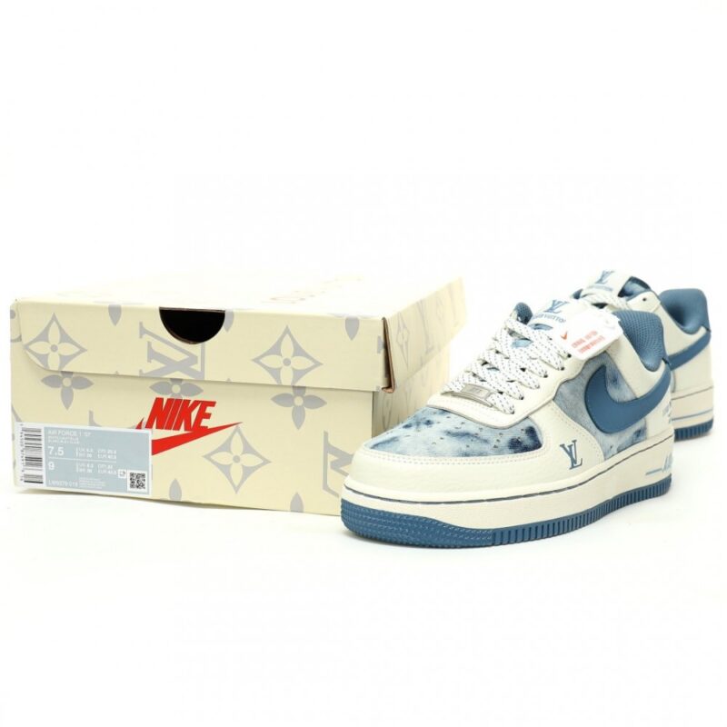 【AT12159】ルイ・ヴィトン x ナイキ Air Force 1 コラボランニングシューズ | LV x Nike